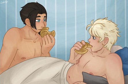 Two Guys Eating Croissants [2022]